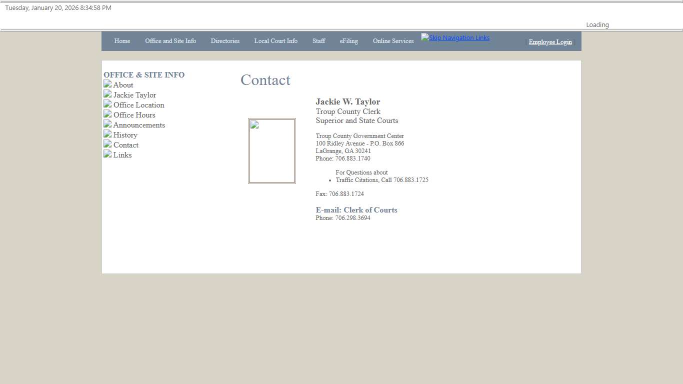 Troup County Clerk of Courts