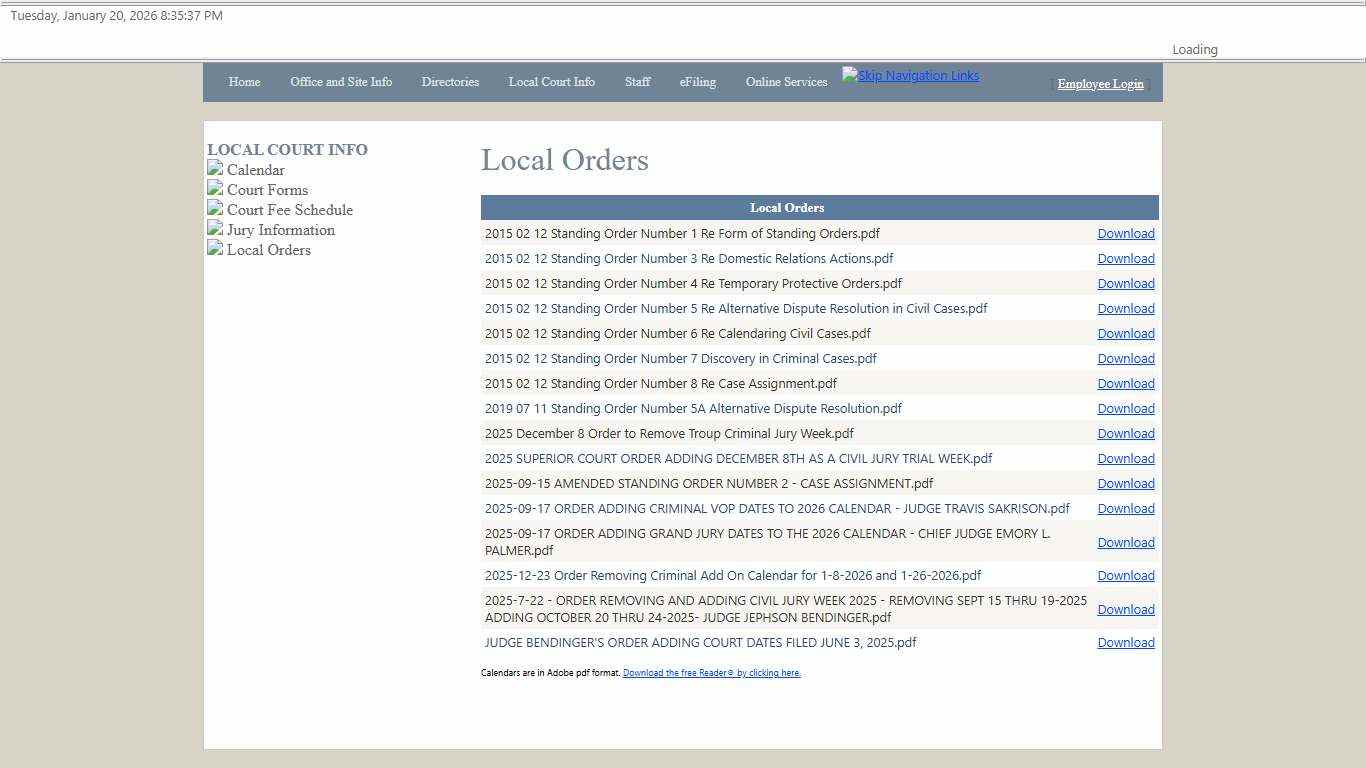 Troup County Clerk of Courts