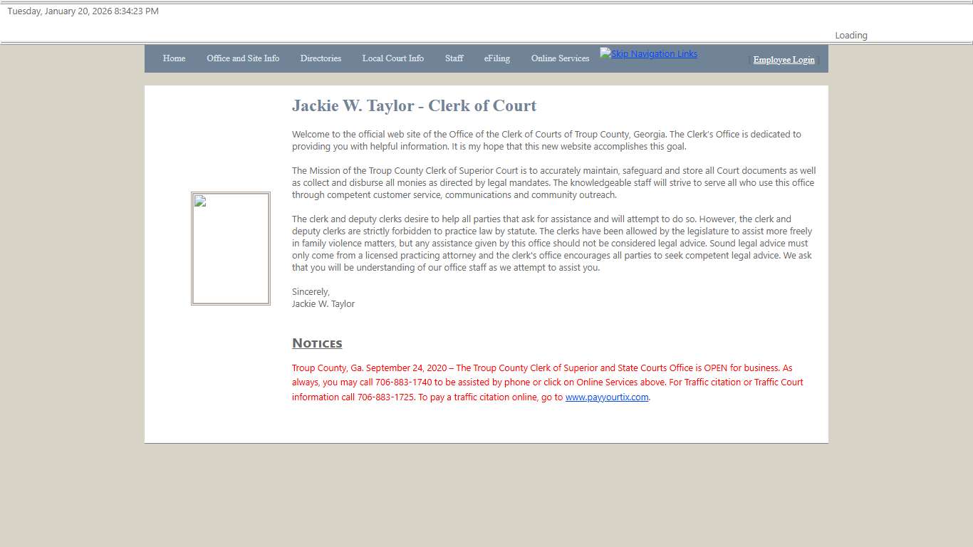 Troup County Clerk of Courts