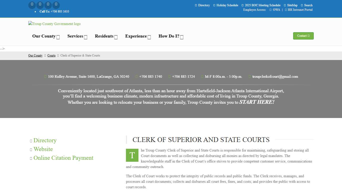 Troup County, Georgia | Government Services Online